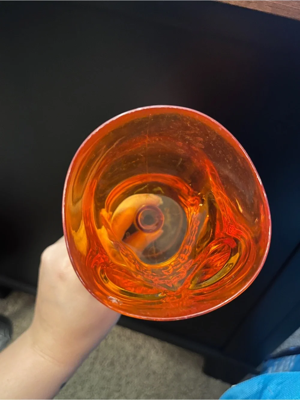 Orange Skull Goblet